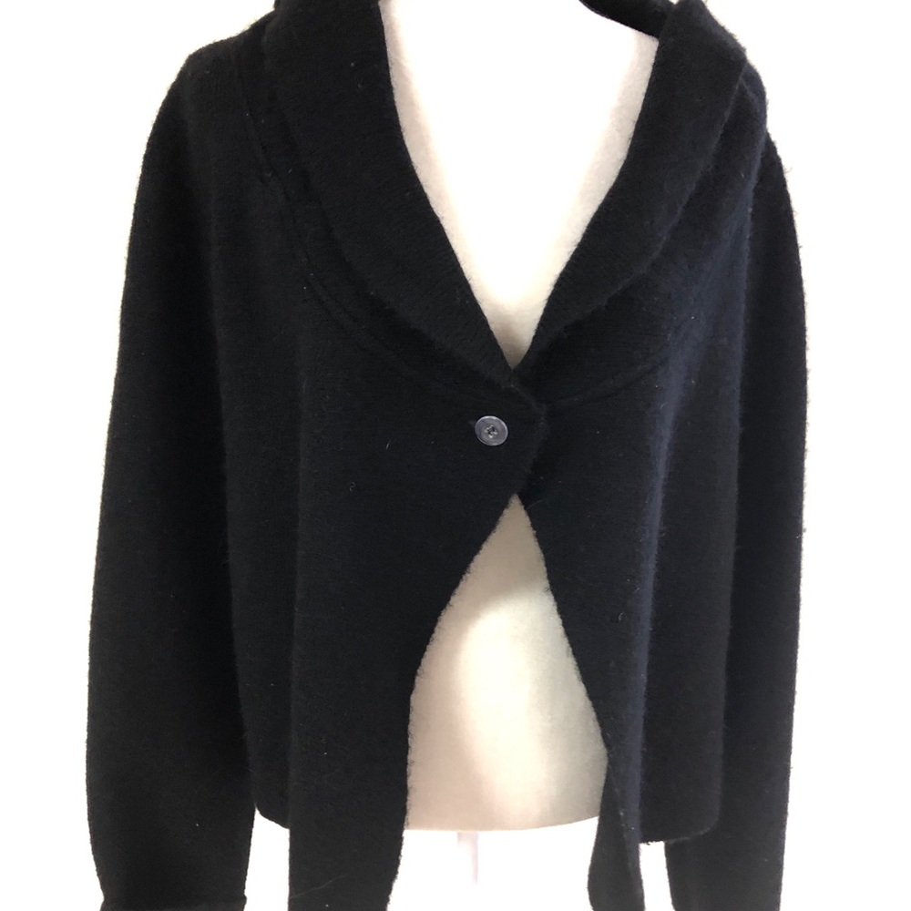 🌵Adrienne Vittadini XL black sweater Button NWT